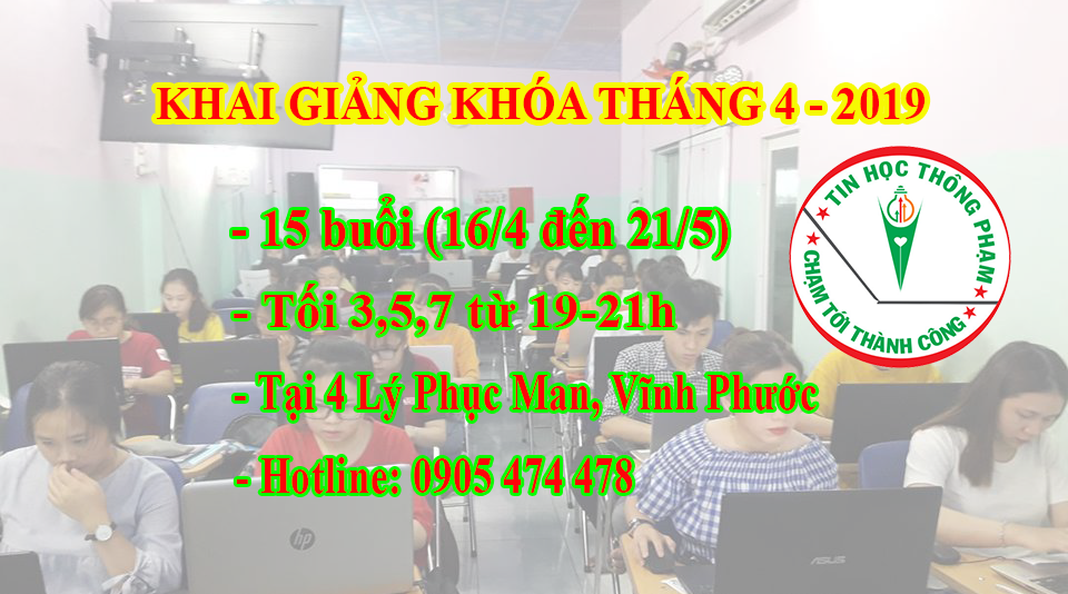 Luyện thi Chứng chỉ CNTT Cơ bản Khóa 4_2019