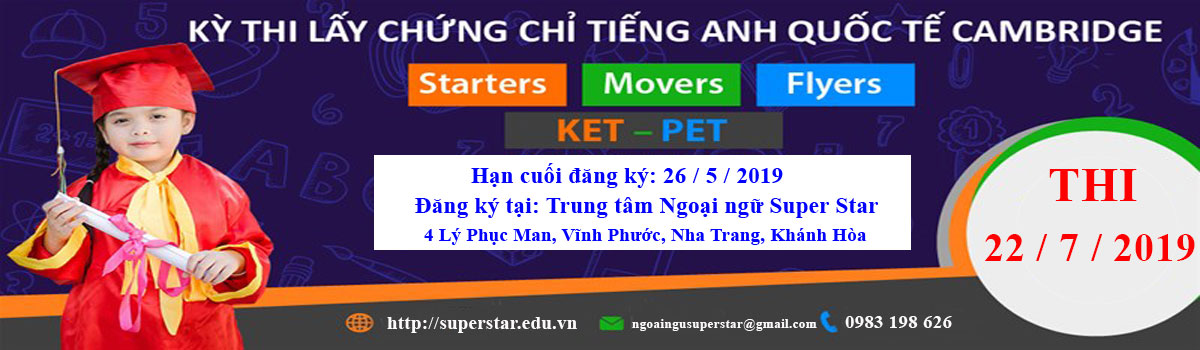 Đăng ký thi Chứng chỉ Quốc tế (Cambridge)