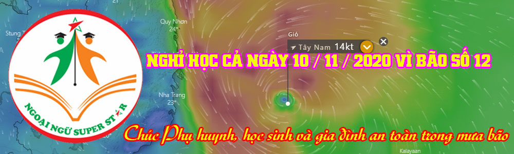 Học sinh nghỉ học cả ngày 10/11/2020 vì bão số 12. Ngày 11/11/2020 học bình thường