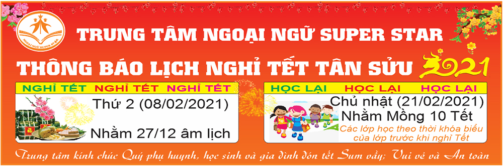 Kế hoạch nghỉ tết Tân Sửu (2021)